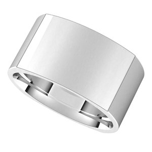 Sterling Silver 10 mm Square Comfort Fit Band Size 9.5 - BN & CO JEWELRY