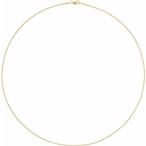 14K Yellow 1 mm Rounded Box 20" Chain - BN & CO JEWELRY