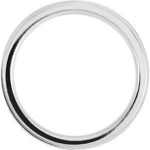 Cobalt 6 mm Grooved Flat Edge Band Size 10 - BN & CO JEWELRY