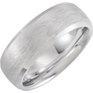 Tungsten 8 mm Beveled-Edge Band Size 7.5 - BN & CO JEWELRY