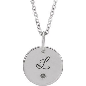 Sterling Silver Round Customizable Starburst 16-18" Necklace - BN & CO JEWELRY