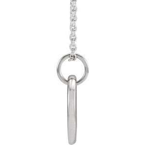 14K White .005 CT Natural Diamond Engravable Starburst 16-18" Necklace - BN & CO JEWELRY