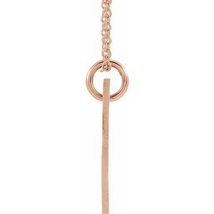14K Rose Pierced Heart 15 mm Disc 16-18" Necklace - BN & CO JEWELRY