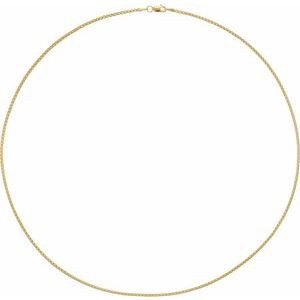14K Yellow 1.8 mm Rounded Box 20" Chain - BN & CO JEWELRY