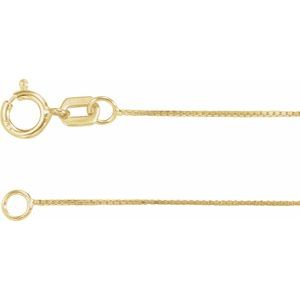 14K Yellow .55 mm Box 20" Chain - BN & CO JEWELRY