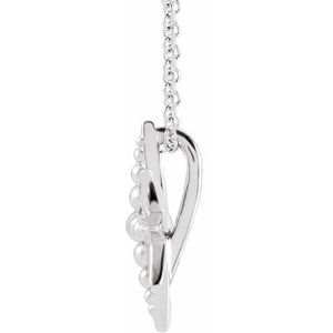 Sterling Silver Beaded Starburst 16-18" Necklace - BN & CO JEWELRY