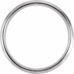 14K White 7 mm Scalloped Edge Band - BN & CO JEWELRY