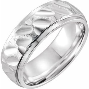 Cobalt 8 mm Design Band Size 11 - BN & CO JEWELRY