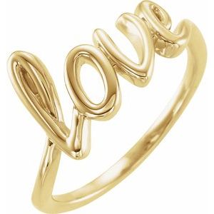 14K Yellow Love Ring - BN & CO JEWELRY