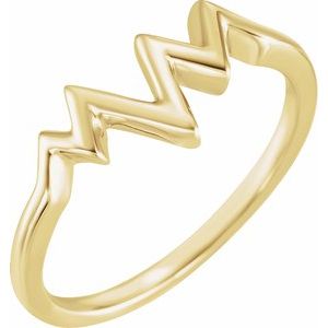 14K Yellow Heartbeat Ring - BN & CO JEWELRY