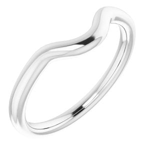 14K White Band for 9x7 mm Oval Ring - BN & CO JEWELRY