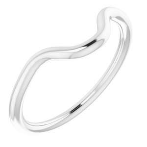 14K White Band for 11 x 9 mm Oval - BN & CO JEWELRY