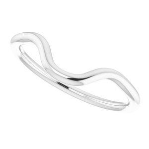14K White Band for 11 x 9 mm Oval - BN & CO JEWELRY