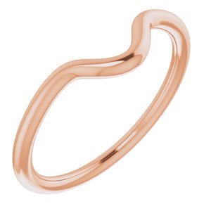 14K Rose Band for 9 x 6 mm Pear - BN & CO JEWELRY