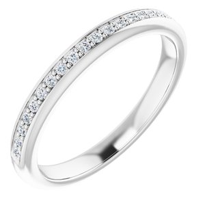 14K White 1/8 CTW Natural Diamond - BN & CO JEWELRY