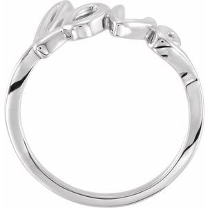 14K White Love Ring - BN & CO JEWELRY
