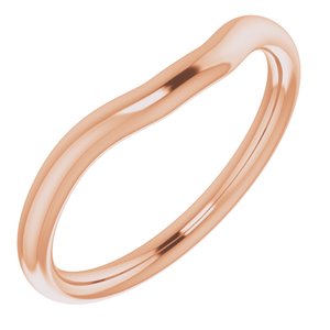 14K Rose Band for 7x5 mm Emerald Ring - BN & CO JEWELRY