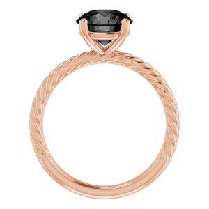 14K Rose Natural Black Onyx Ring - BN & CO JEWELRY