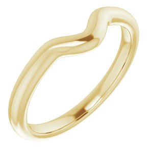 10K Yellow Band for 5x3 mm Oval Ring - BN & CO JEWELRY