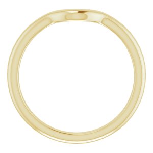 10K Yellow Band for 5x3 mm Oval Ring - BN & CO JEWELRY