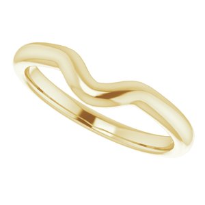 10K Yellow Band for 5x3 mm Oval Ring - BN & CO JEWELRY