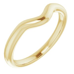 10K Yellow Band for 7x5 mm Oval Ring - BN & CO JEWELRY