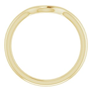 10K Yellow Band for 7x5 mm Oval Ring - BN & CO JEWELRY