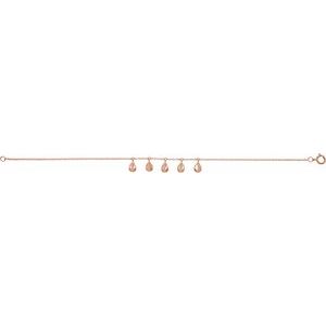 14K Rose Geometric 5-Station 7" Bracelet - BN & CO JEWELRY