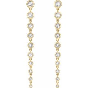 14K Yellow 2 CTW Lab-Grown Diamond Earrings - BN & CO JEWELRY