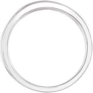 14K White 10.2 mm Criss-Cross Ring - BN & CO JEWELRY