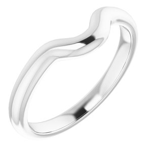 14K White Band for 10 mm Cushion Ring - BN & CO JEWELRY