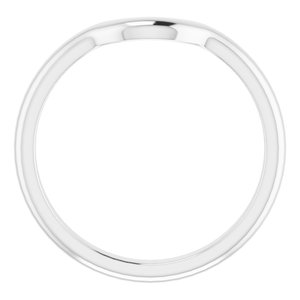 14K White Band for 10 mm Cushion Ring - BN & CO JEWELRY