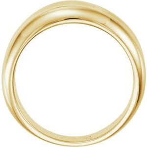 14K Yellow Concave Ring - BN & CO JEWELRY