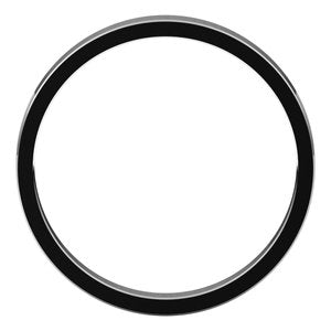 14K White 2.5 mm Flat Band Size 8 - BN & CO JEWELRY