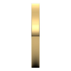 14K Yellow 2.5 mm Flat Band Size 8 - BN & CO JEWELRY