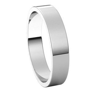 Platinum 4 mm Flat Band Size 9 - BN & CO JEWELRY