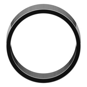 10K White 10 mm Flat Band Size 7 - BN & CO JEWELRY