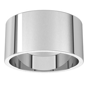 Sterling Silver 10 mm Flat Band Size 5 - BN & CO JEWELRY