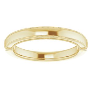 18K Yellow Band for 6.5 mm Round Ring - BN & CO JEWELRY