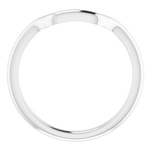 14K White Band for 10 mm Square Ring - BN & CO JEWELRY