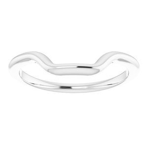 14K White Band for 10 mm Square Ring - BN & CO JEWELRY