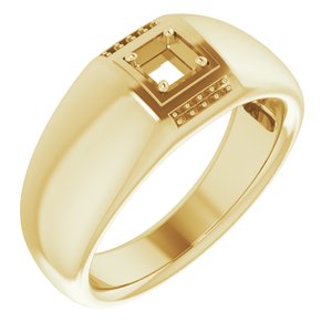 14K Yellow Natural Mozambique Garnet & .03 CTW Diamond Ring - BN & CO JEWELRY