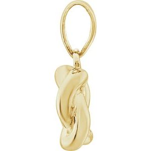 14K Yellow Knot Design Pendant - BN & CO JEWELRY