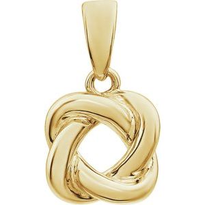 14K Yellow Knot Design Pendant - BN & CO JEWELRY