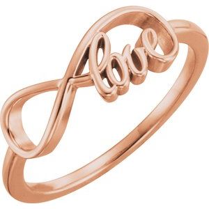 14K Rose Love Infinity-Inspired Ring - BN & CO JEWELRY