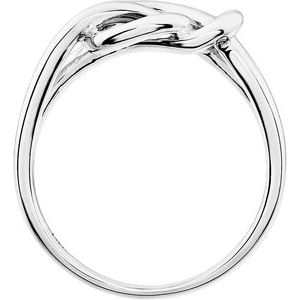 14K White Knot Design Ring - BN & CO JEWELRY