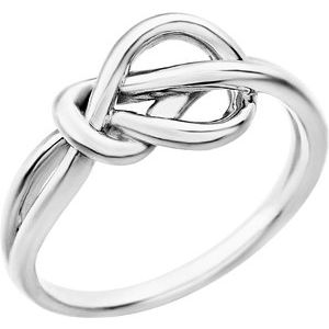14K White Knot Design Ring - BN & CO JEWELRY