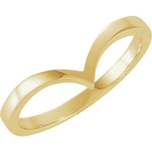 18K Yellow V Ring - BN & CO JEWELRY