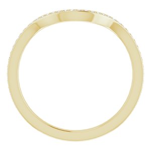 14K Yellow 6.5 mm Round 1/4 CTW Natural Diamond Band - BN & CO JEWELRY