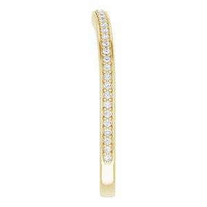 14K Yellow 1/8 CTW Diamond Band for 5.8 mm Round Ring - BN & CO JEWELRY